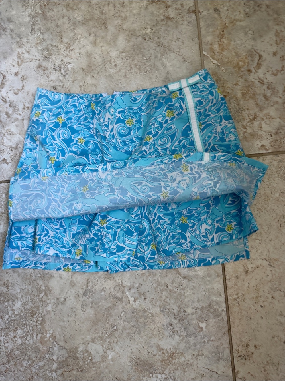 Lily Pulitzer Monkey Floral Print Mini Skort - Picture 7 of 7